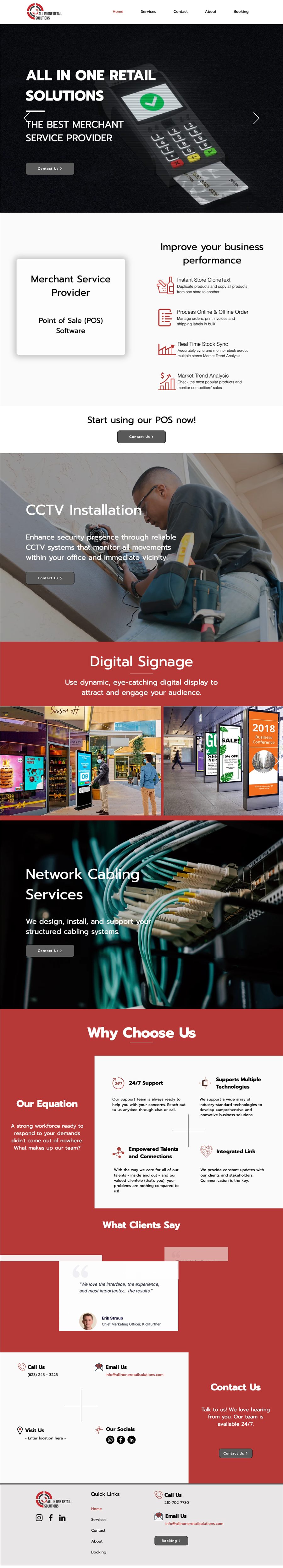 Full homepage design for ITMSP